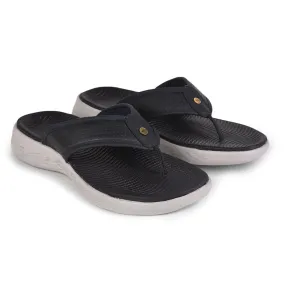 A-HA Casual Navy Blue Flip-Flops For Men IMPACT-30 By Liberty