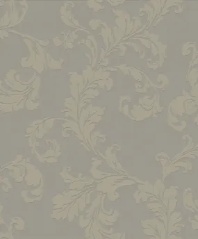 Acanthus Trail Beige Wallpaper from the Emporium Collection