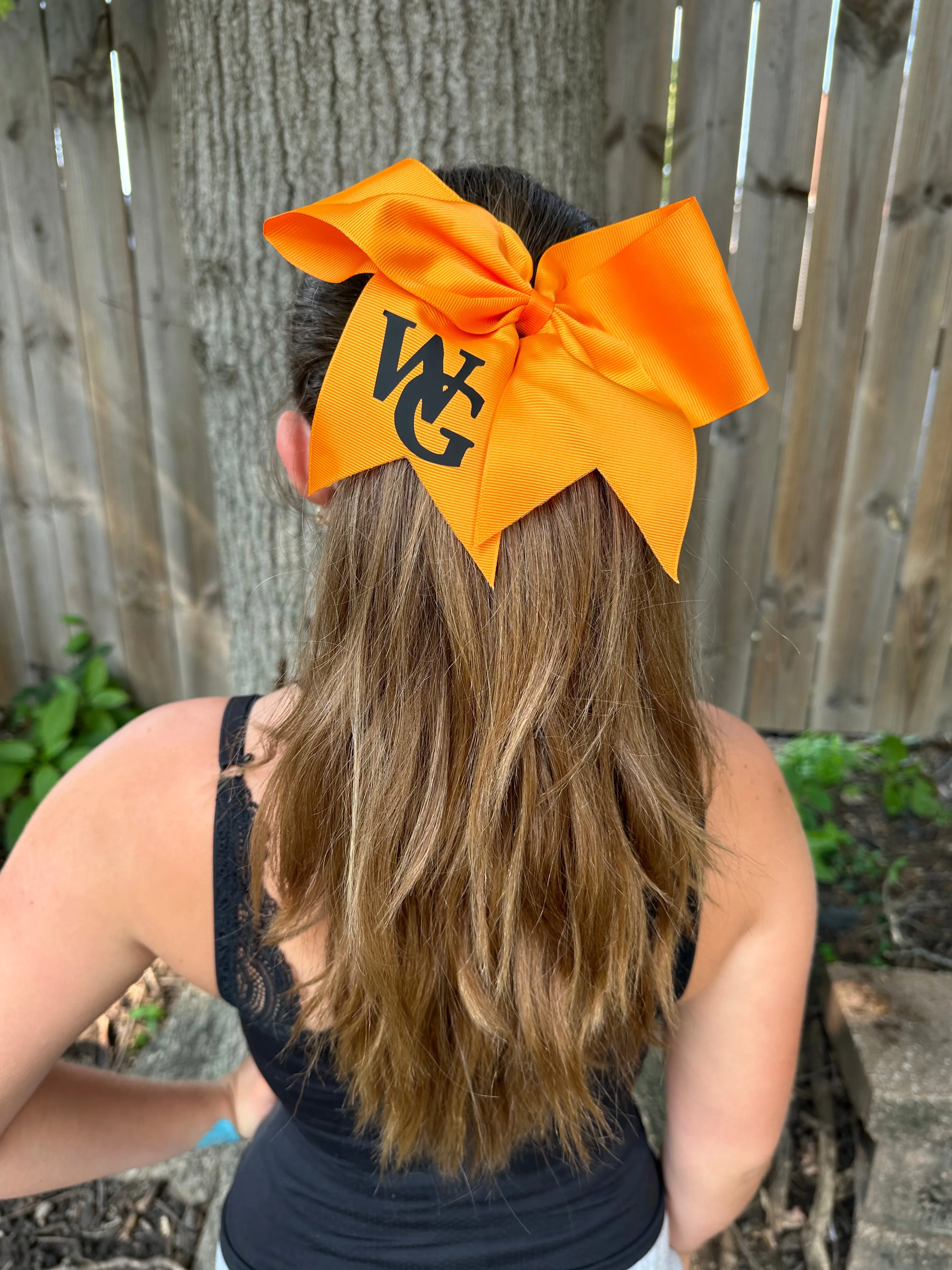 Acc-Hair Bow-Orange