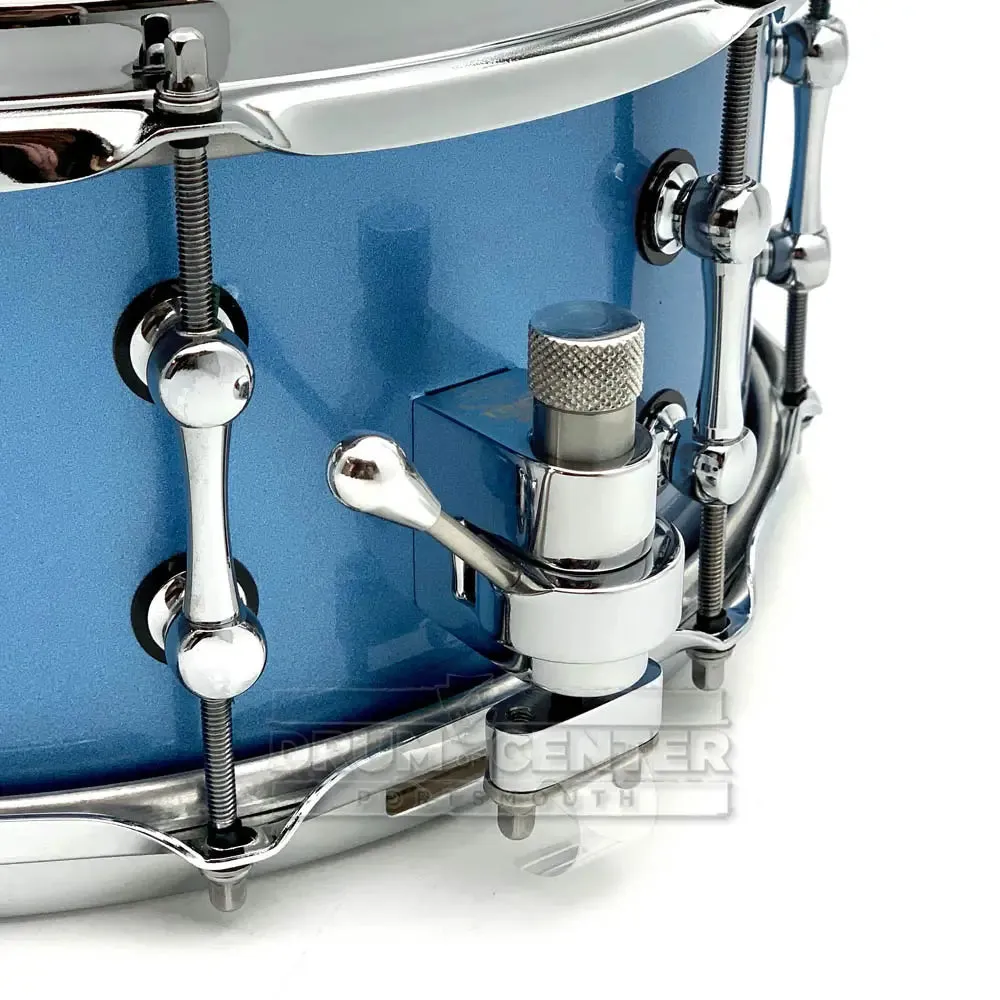 Ahead Steam Bent 1-ply Maple Snare Drum 14x6 Custom Porcaro Blue Finish