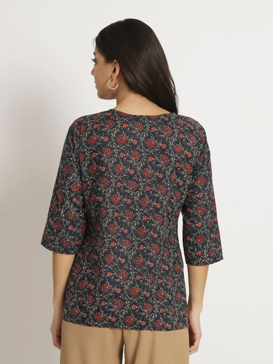 Ajrak Print Short Tunic