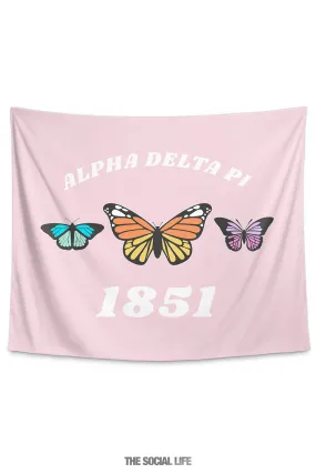 Alpha Delta Pi Butterfly Tapestry