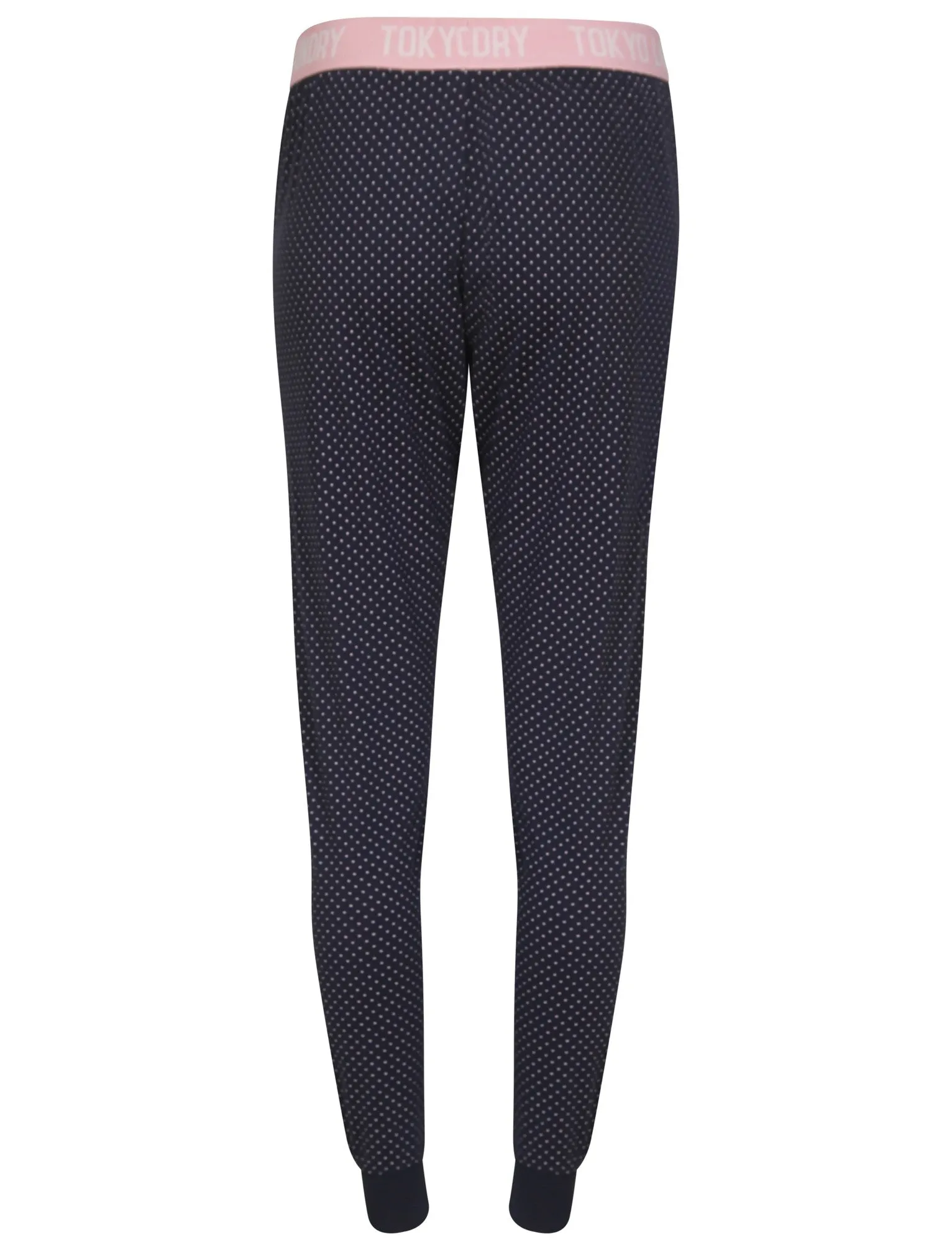 Amelie Polkadot Print Cotton Lounge Pants in Navy - Tokyo Laundry