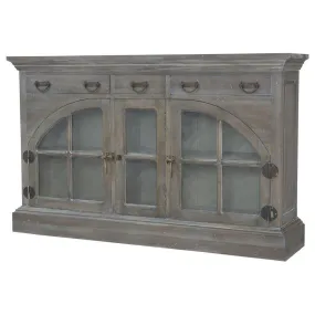 Arched Glass Door Credenza