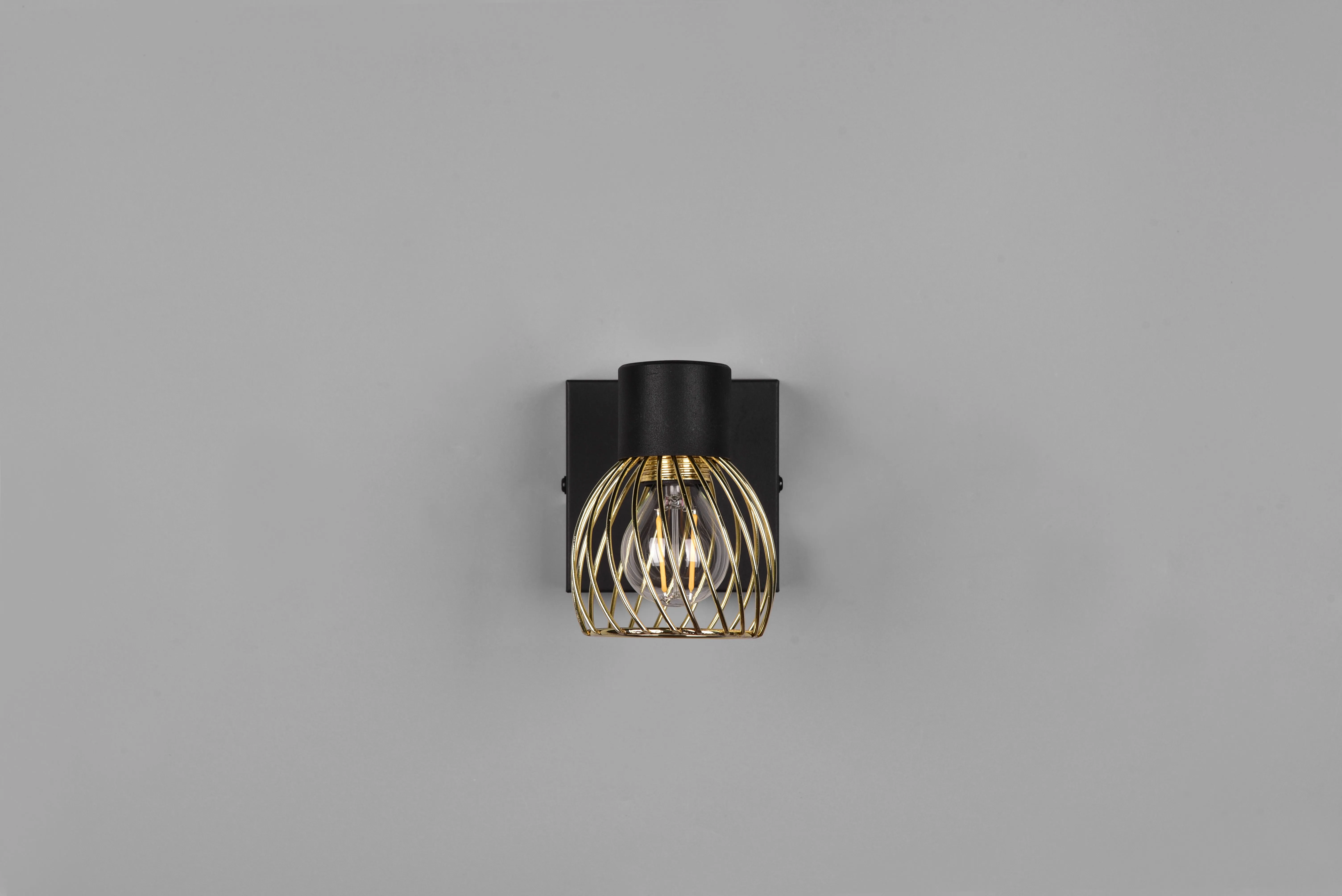 Ardon Wall/Ceiling Spotlight - Black & Gold