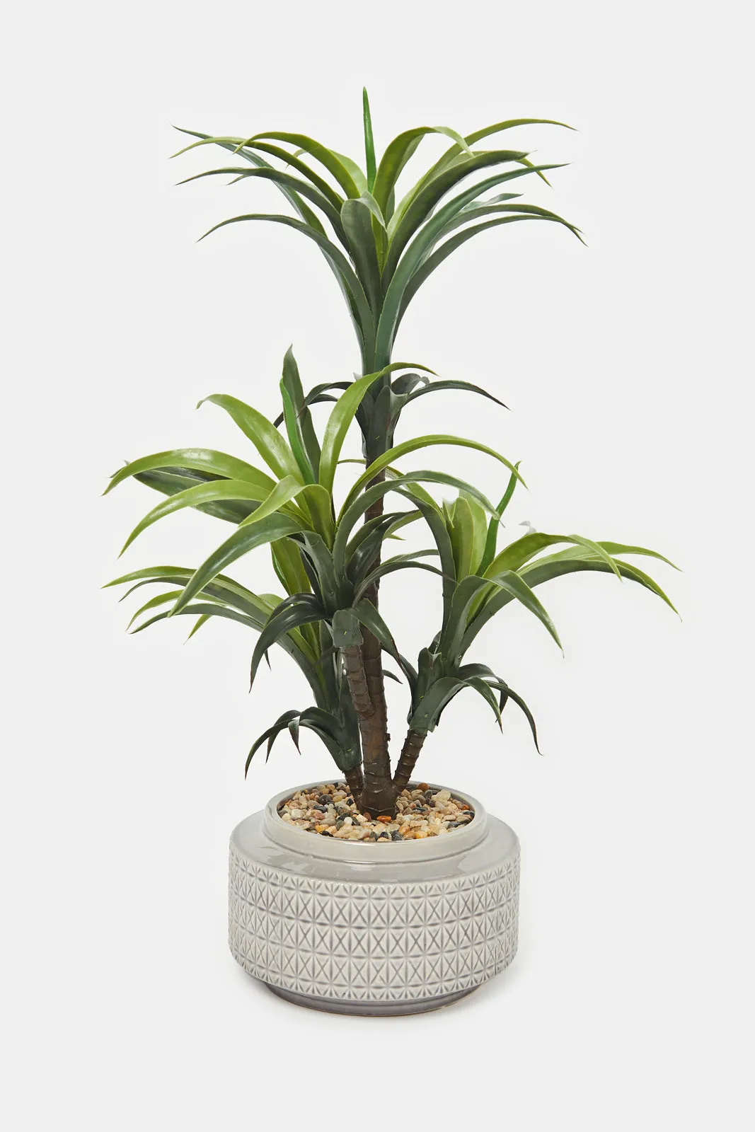 Artificial Plant In Grey Ceramic Pot (86Cm)