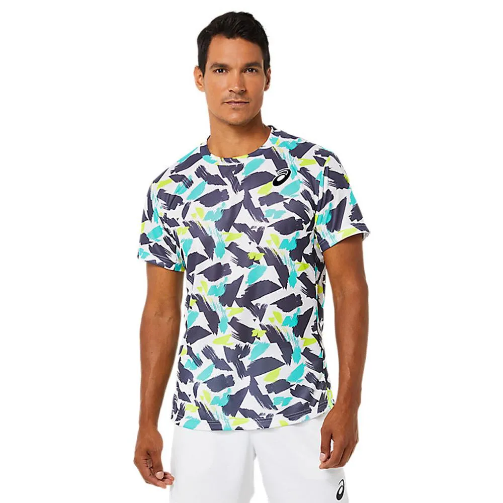 Asics Men's Match Graphic Short Sleeve - Multi/White