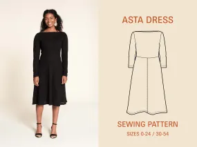 Asta Dress-Printed pattern