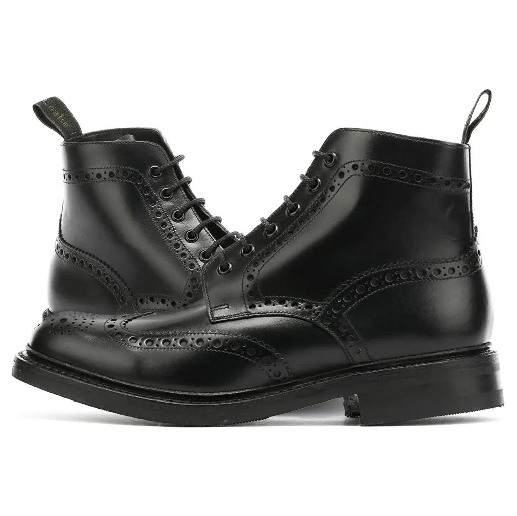 Bedale Burnished Leather Men's Brogue Derby Boots