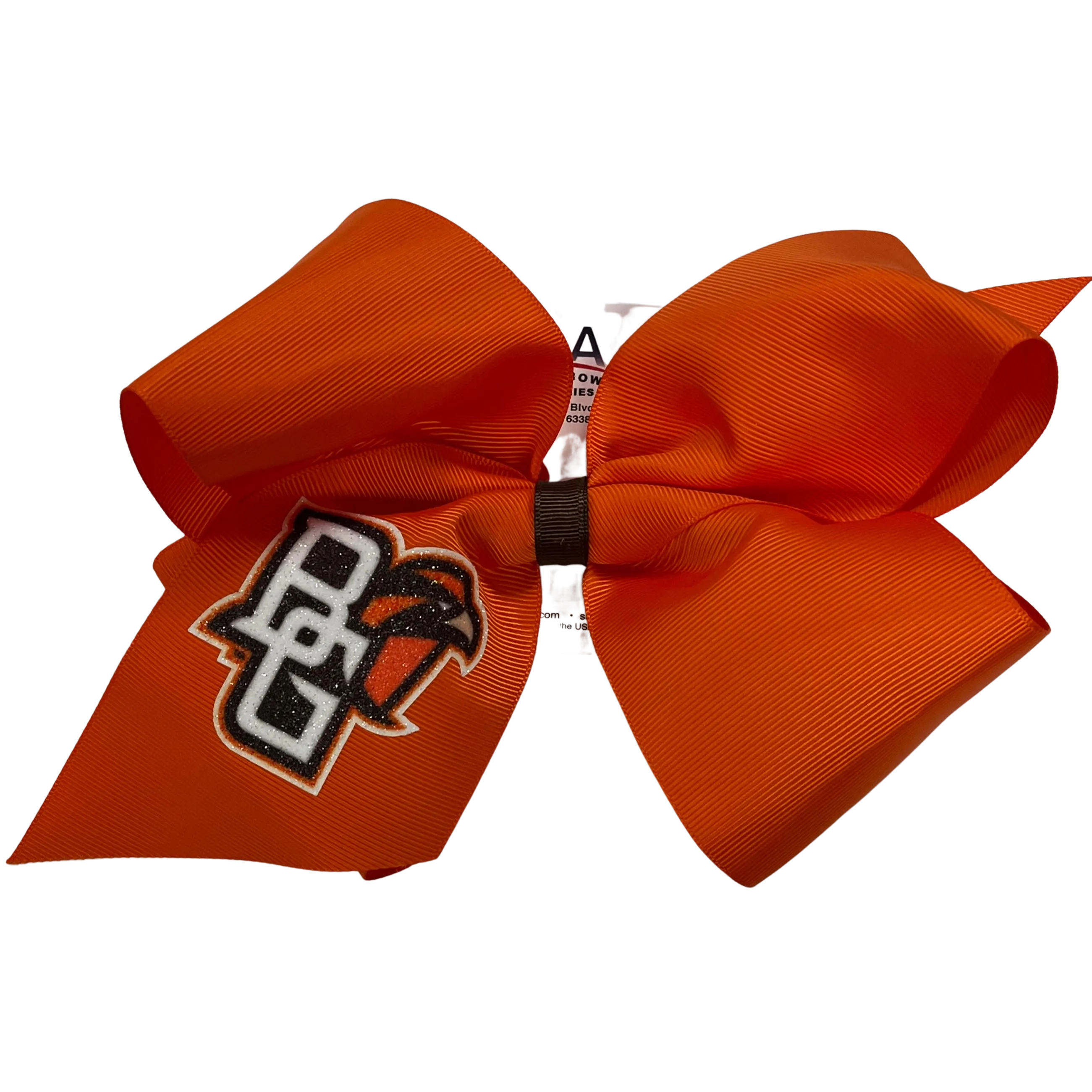 BGSU Jumbo Glitter Peekaboo Bow