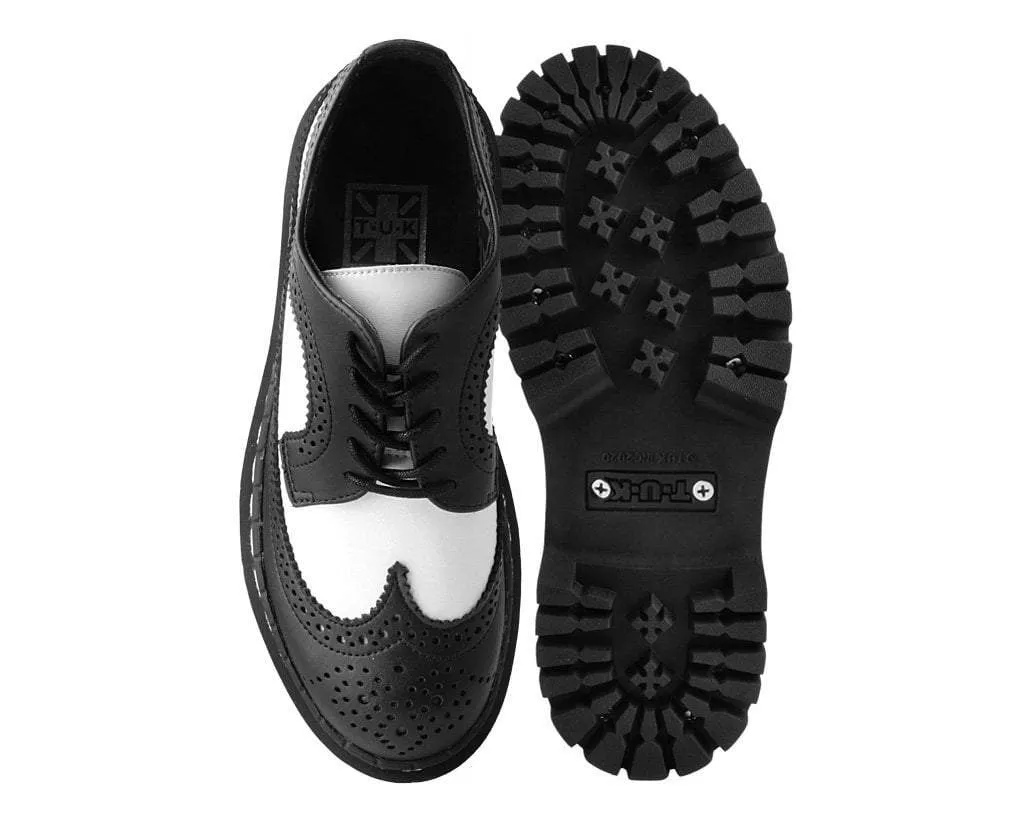 Black & White Double Decker Brogue