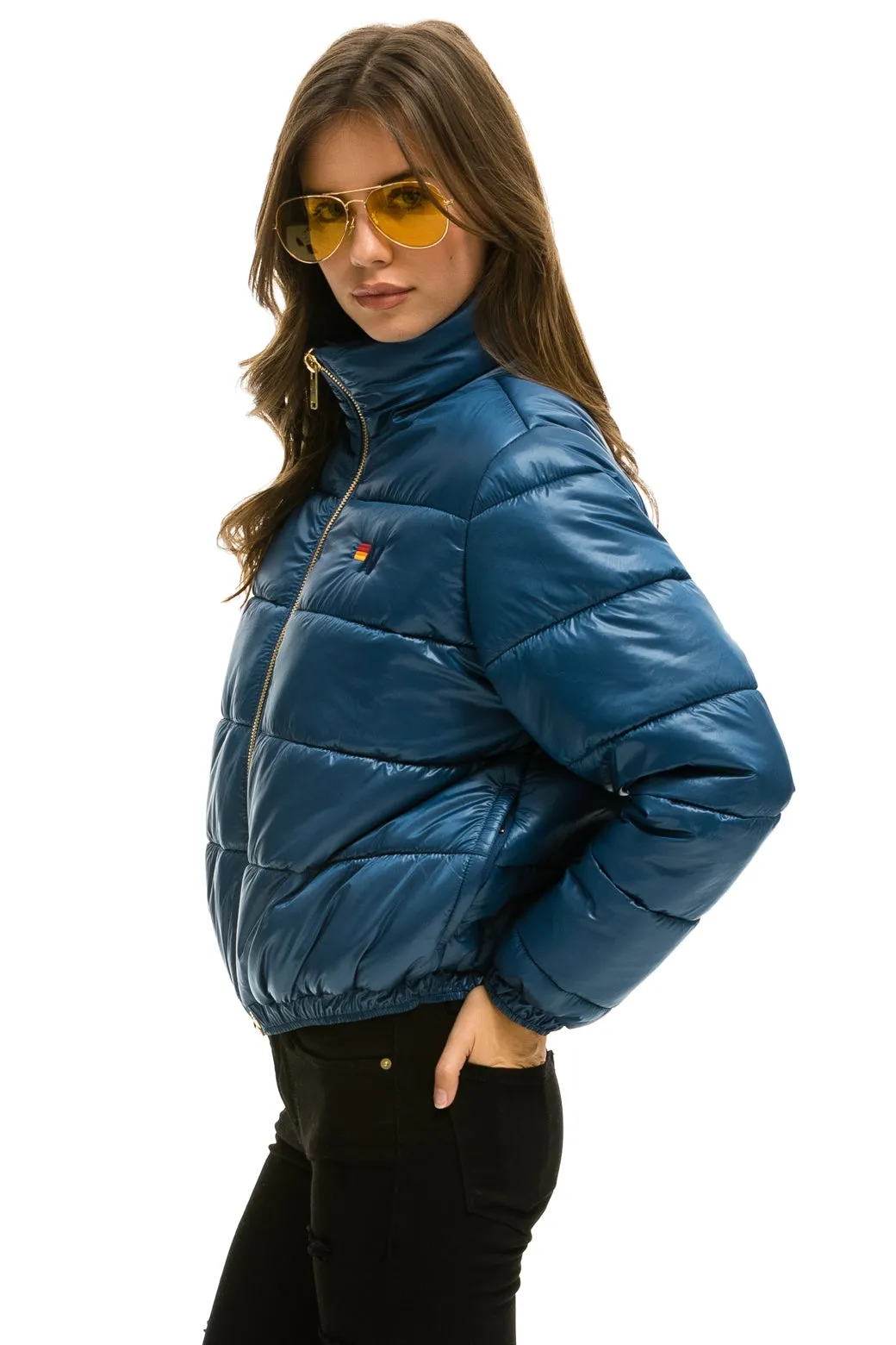 BOLT LUXE APRES PUFFER JACKET - GLOSSY DEEP BLUE