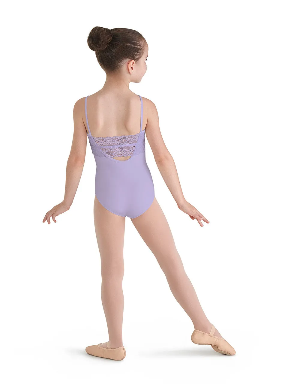 Bow Back Cami Leotard - Child Size 4/6, Lilac