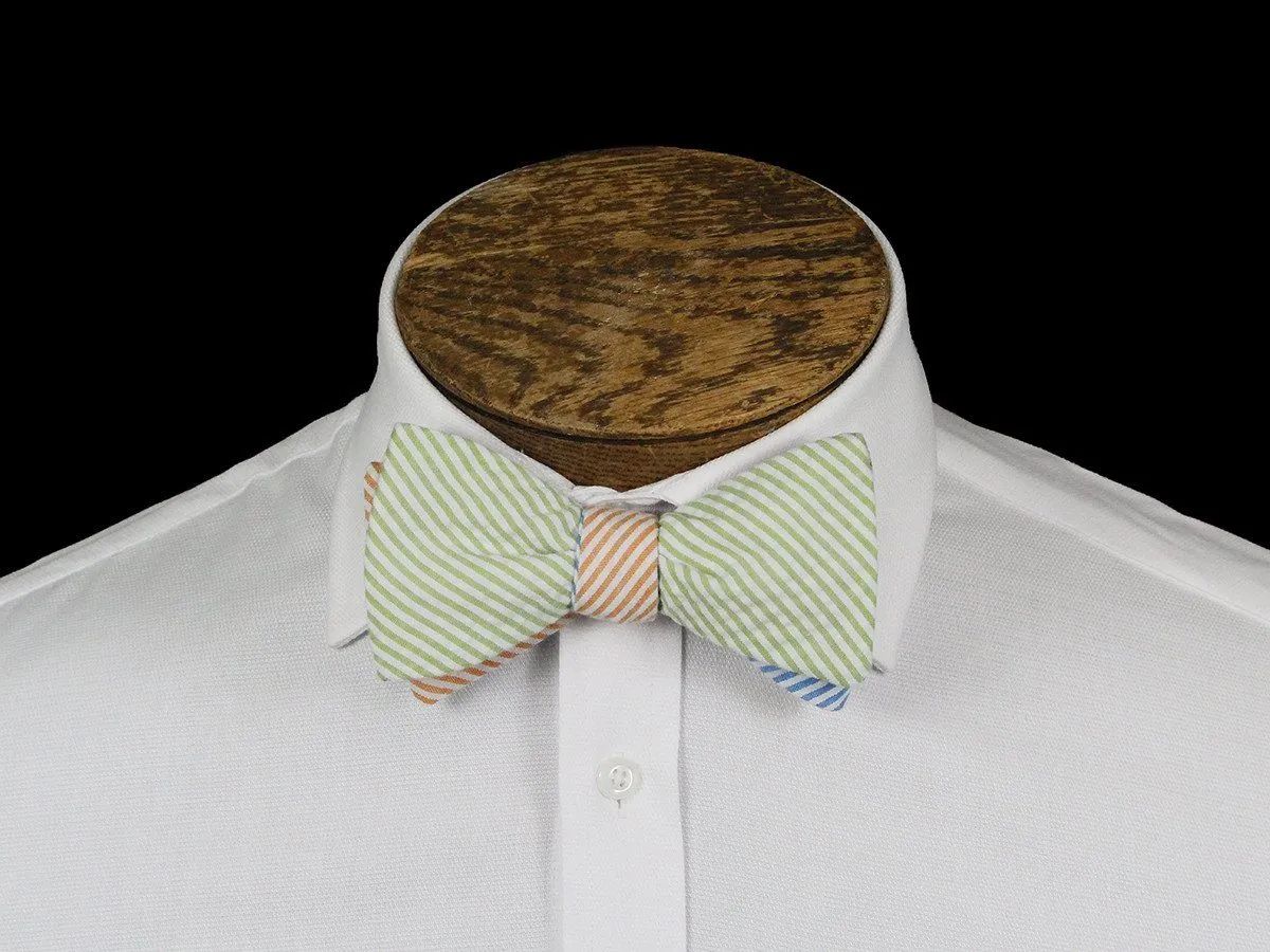 Boy's Bow Tie 21669 Multi-color Seer Sucker Stripe