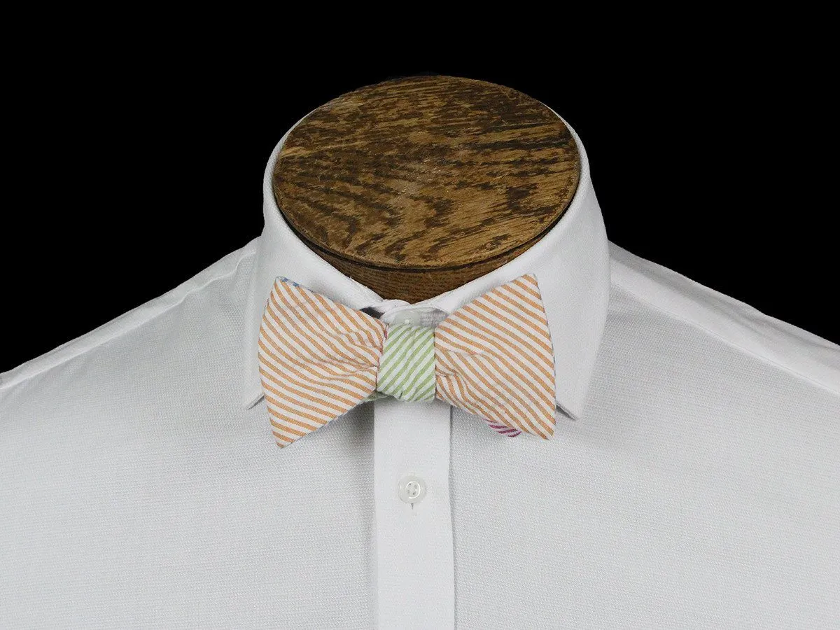 Boy's Bow Tie 21669 Multi-color Seer Sucker Stripe