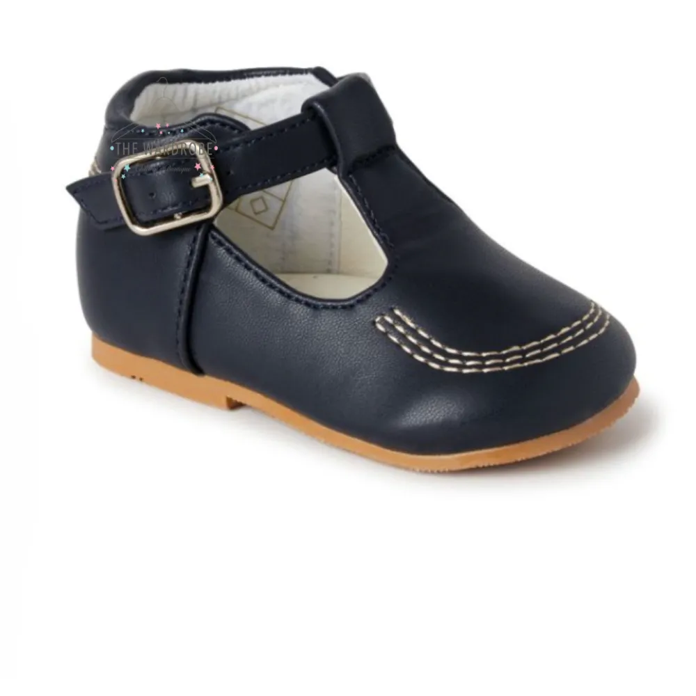 Boys Sevva Navy Teddy Shoes