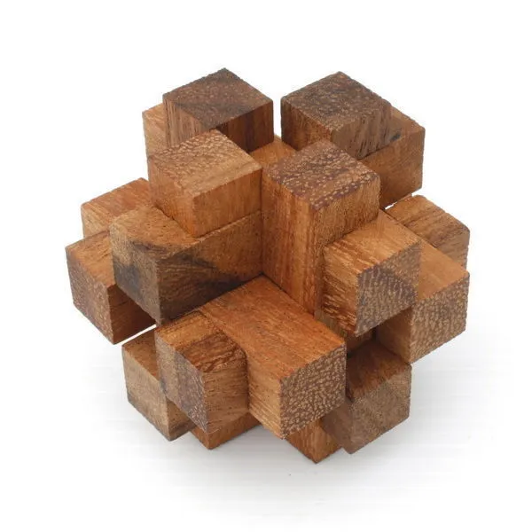 Brainteaser wood puzzle gift set of 9 mechanical puzzles in a beautiful presentation box.