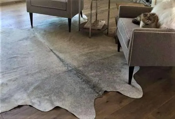 Brazilian Steel Grey Cowhide Rug