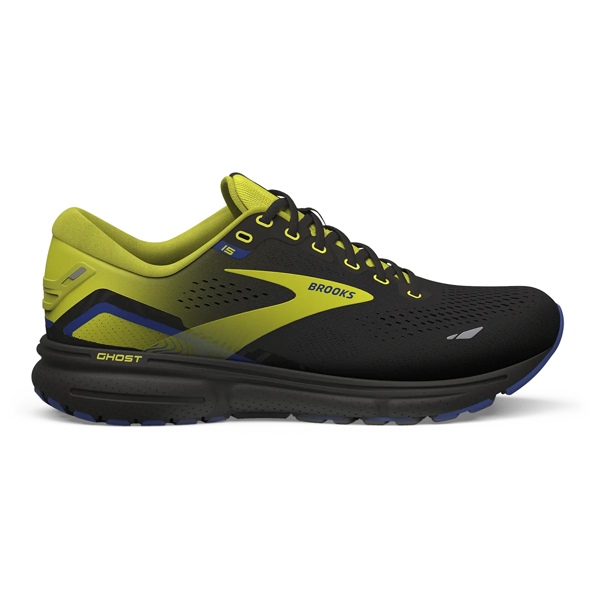 Brooks Ghost 15 - Black - Nightlife - Blue