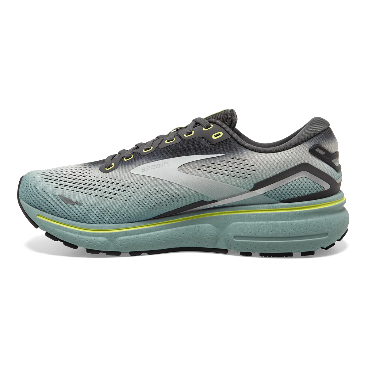 Brooks Ghost 15 - Grey - Oyster - Cloud Blue