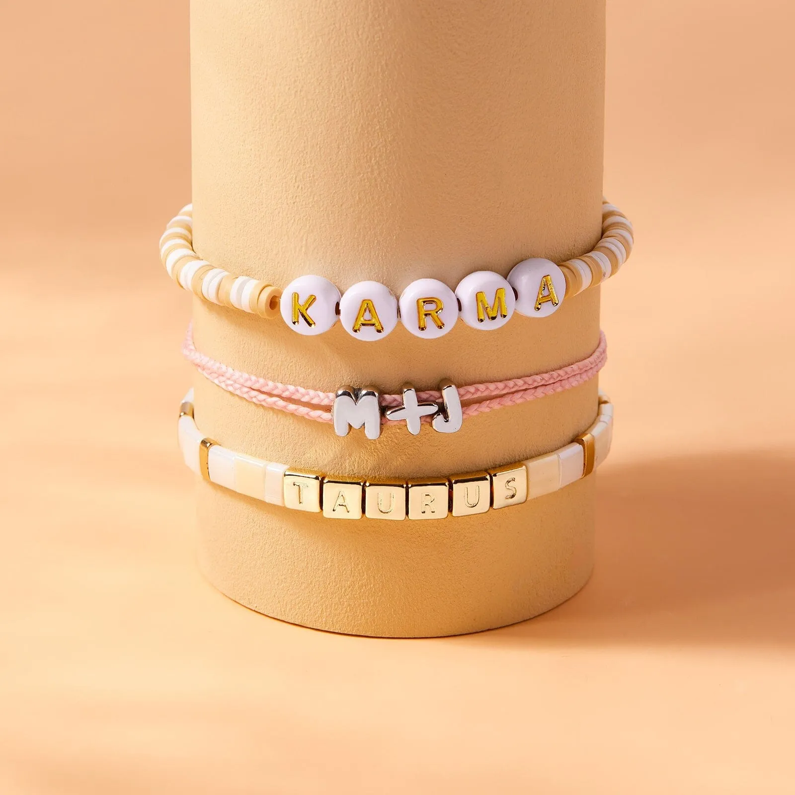 Bubble Letter Bracelet