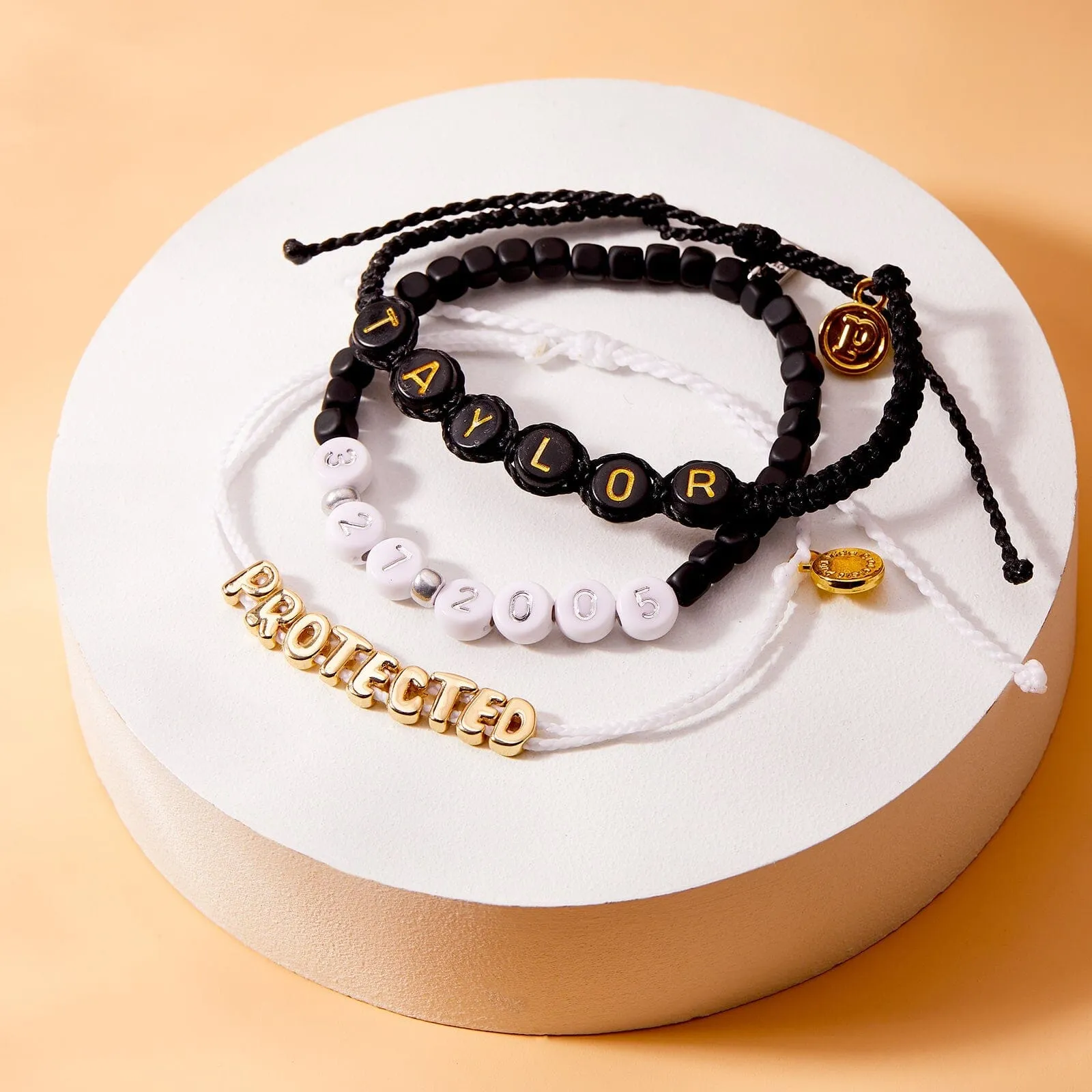 Bubble Letter Bracelet