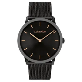 Calvin Klein Black Steel Mesh Unisex Watch - 25300002