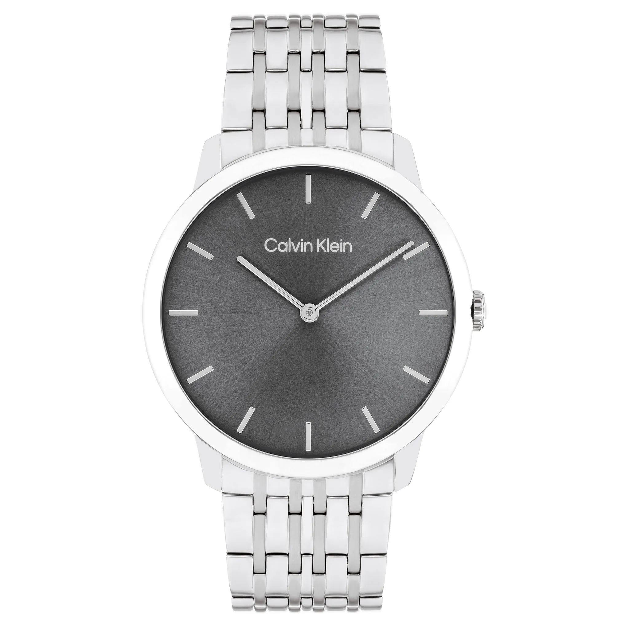 Calvin Klein Stainless Steel Grey Dial Unisex Watch - 25300006