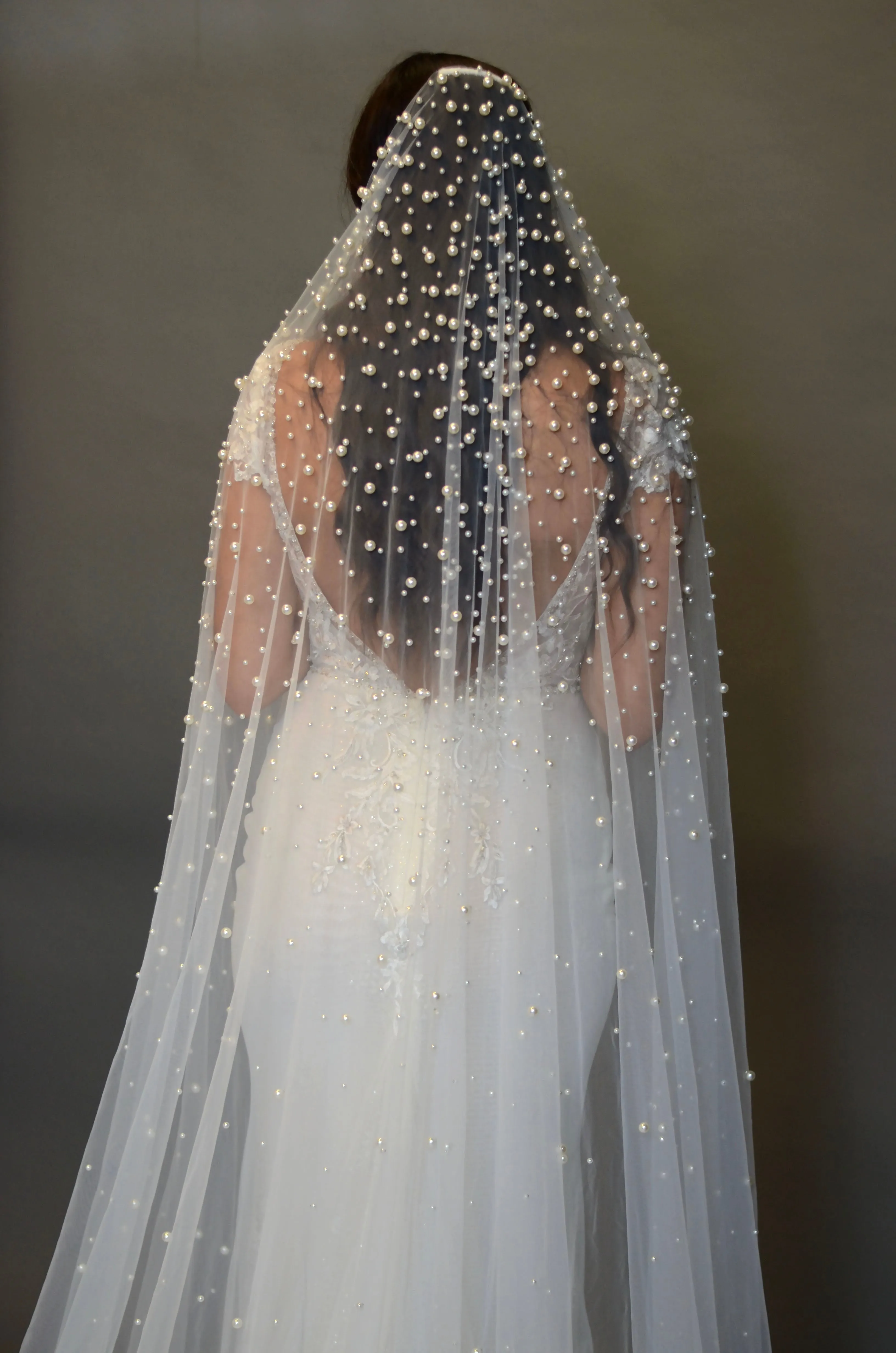 CAMILLE Cascades of Pearls Royal Cathedral Veil