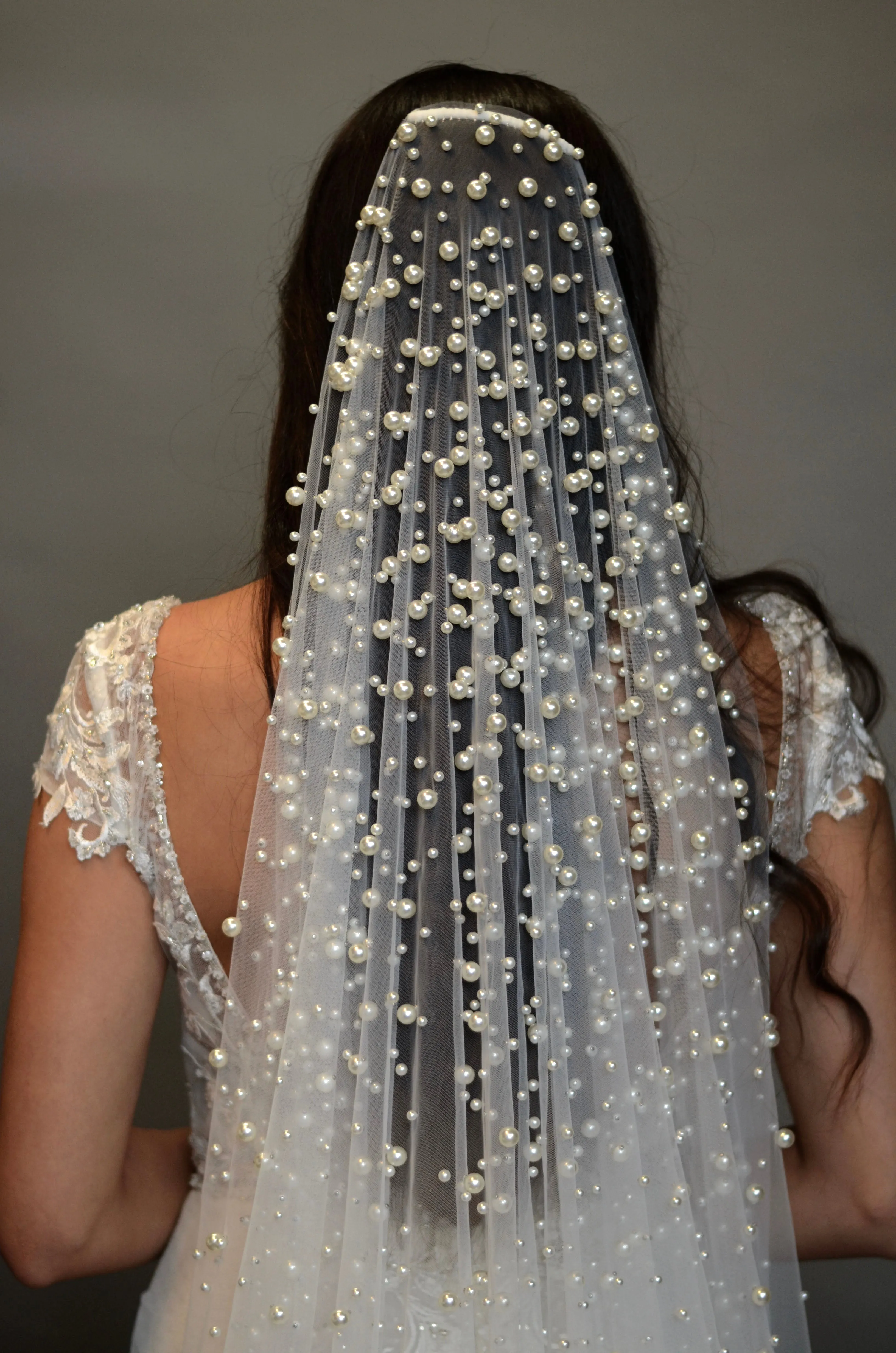 CAMILLE Cascades of Pearls Royal Cathedral Veil