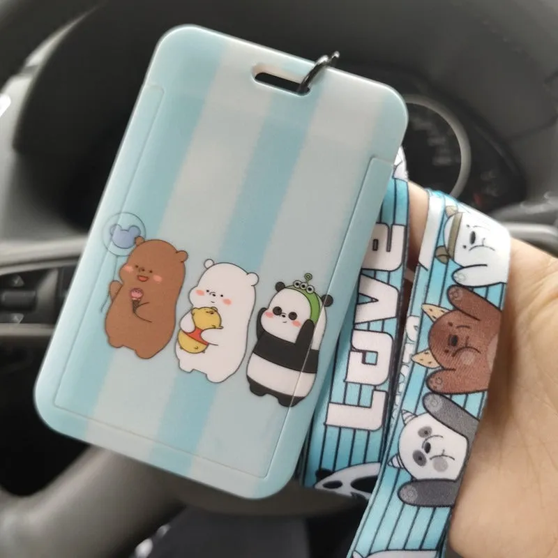 Card Holder Neck Strap Lanyard - We Bare Bears