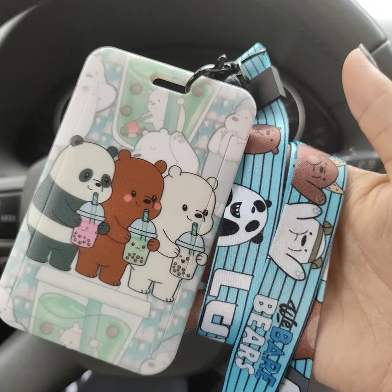 Card Holder Neck Strap Lanyard - We Bare Bears