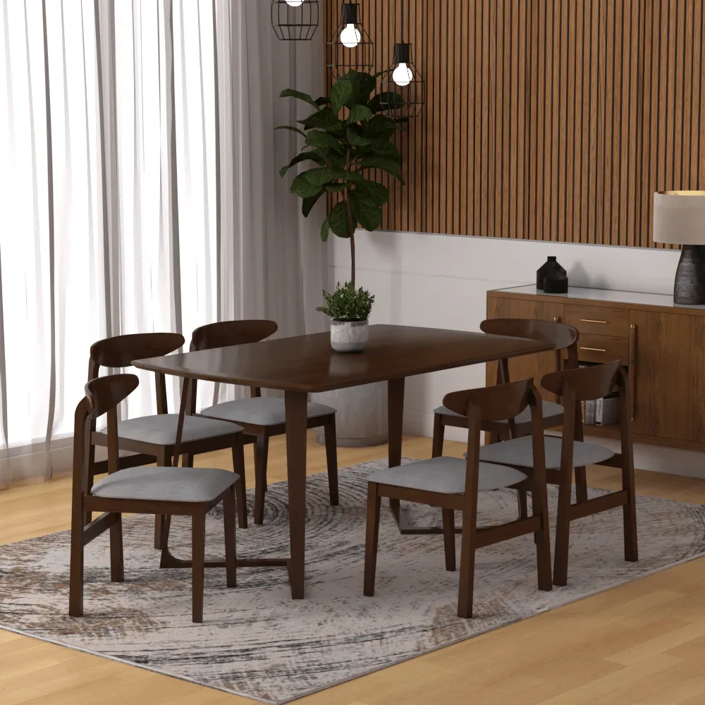 Cirius Wooden Dining Set (150cm)