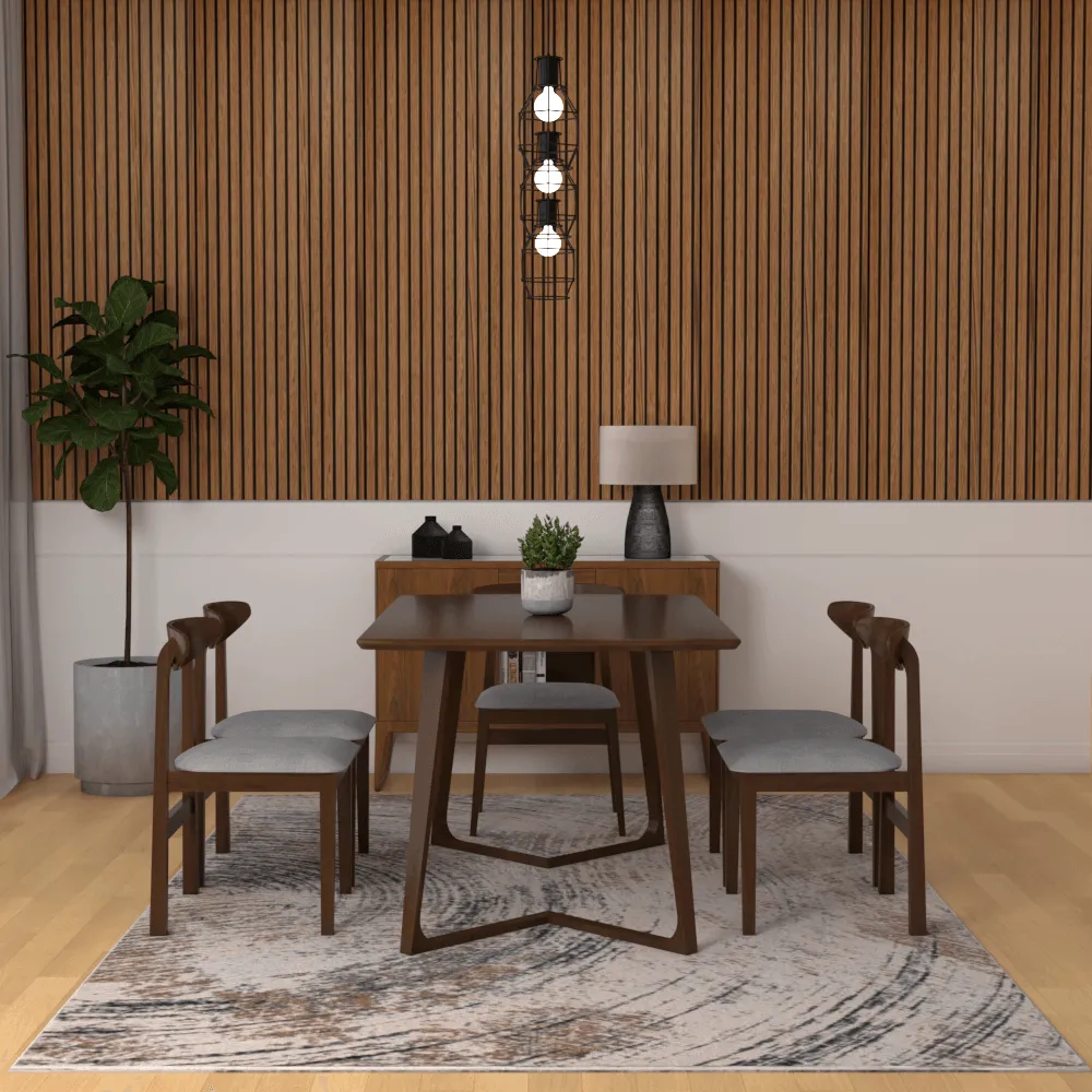 Cirius Wooden Dining Set (150cm)