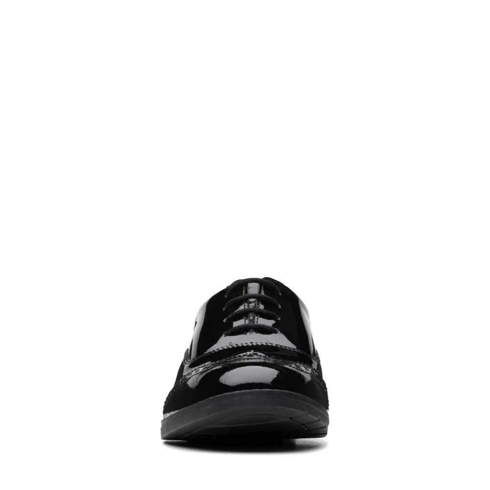 Clarks 26169214 Aubrie Tap Y. Black Patent