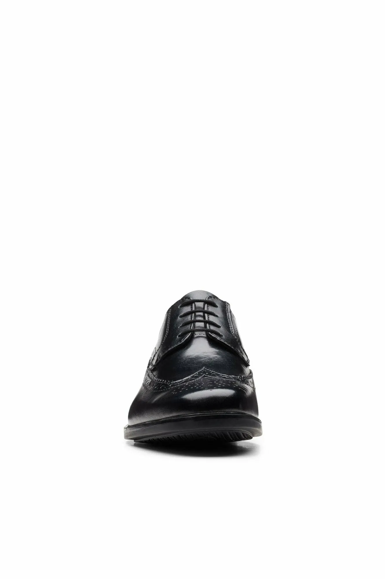 Clarks Howard Wing black leather