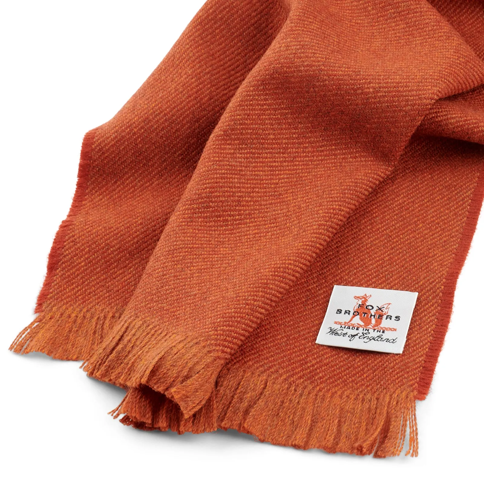 Classic Fox Brothers Burnt Sienna Scarf