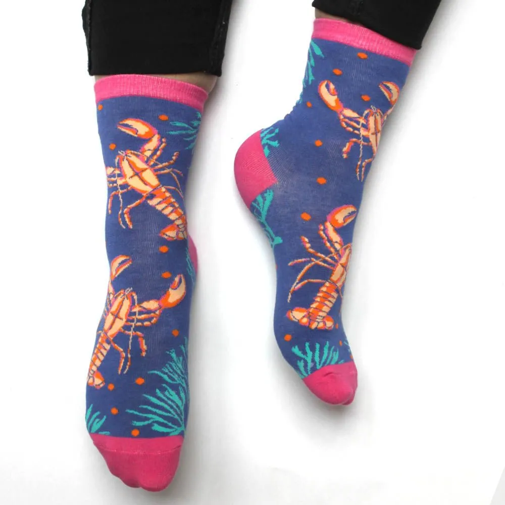 Coral Lobster Socks