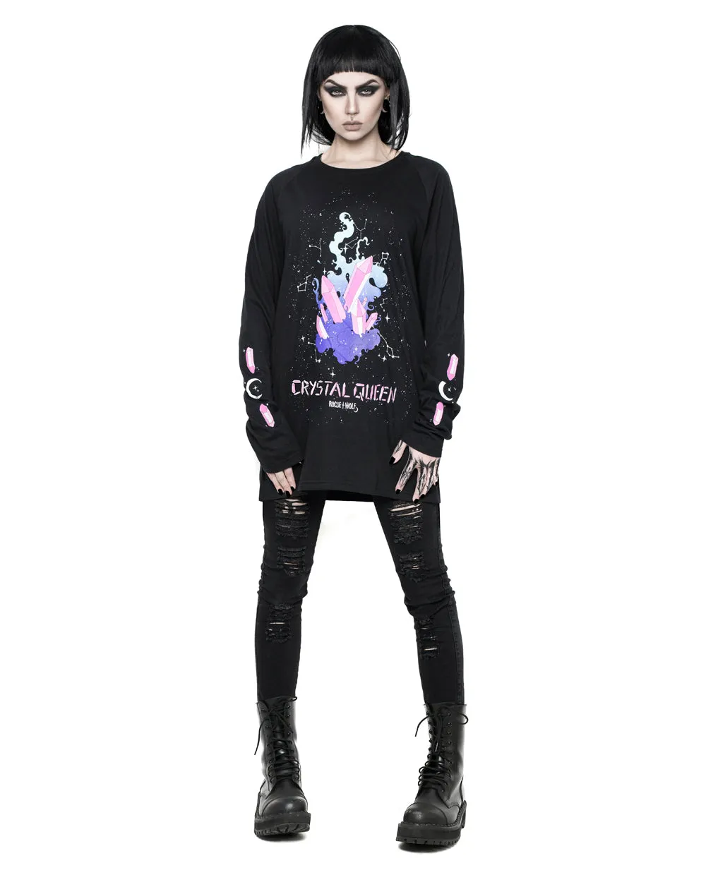 Crystal Queen Long Sleeve Tee