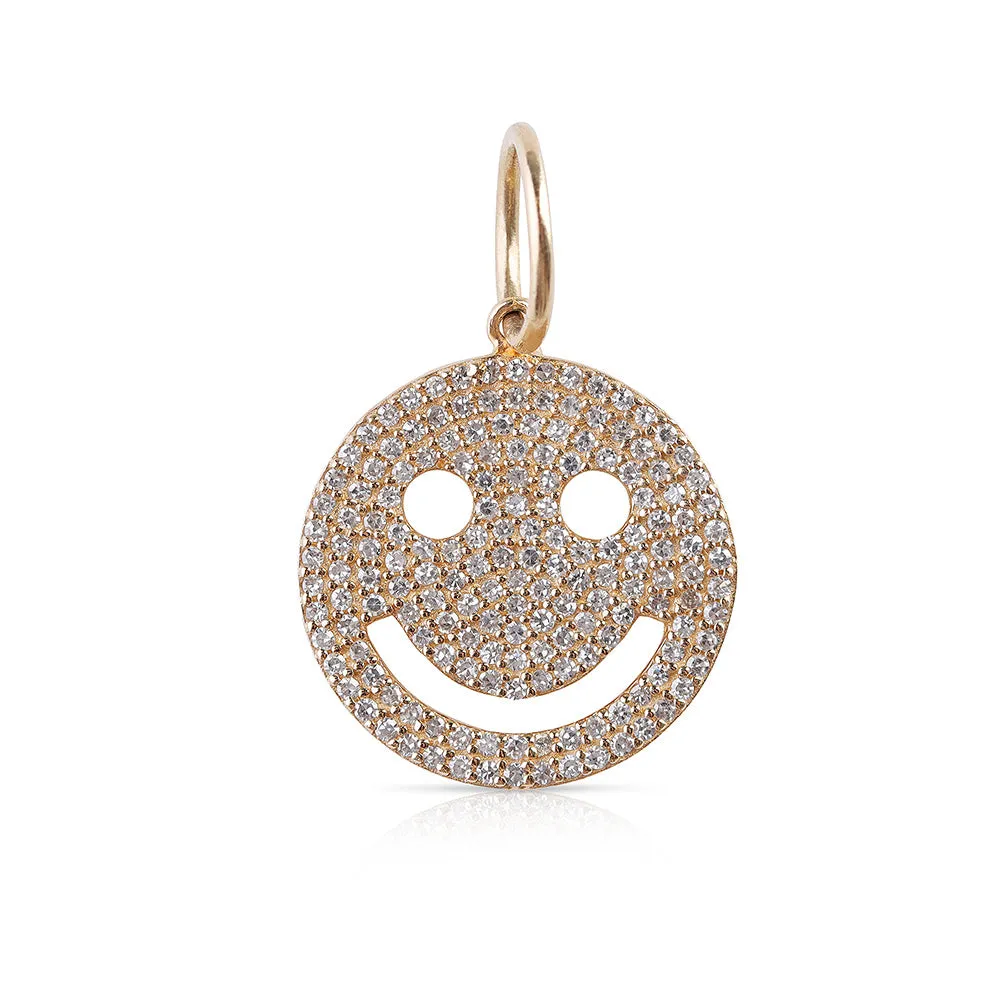 DIAMOND HAPPY EMOJI CHARM