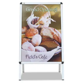 Double-Sided, Snap-Frame Sign Holder (Fits 24" x 36"), Aluminum Frame