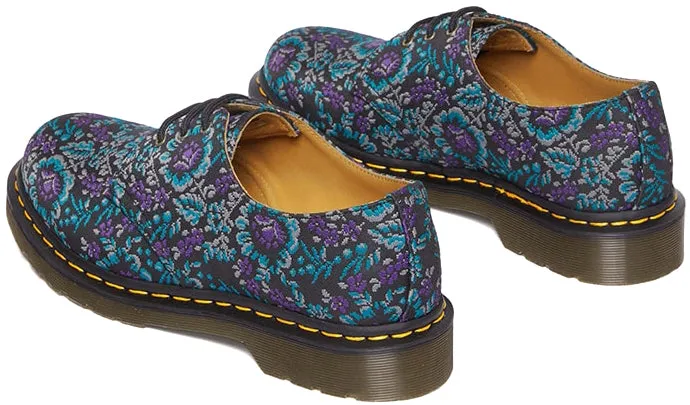 Dr. Martens 1461 Black/ Rich Purple Floral Jacquard