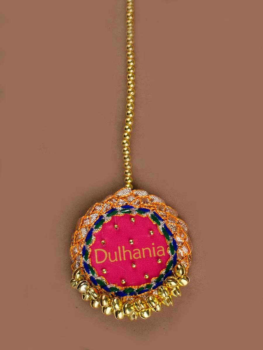 Dulhania Gota Patti Embroidered Maang Tikka