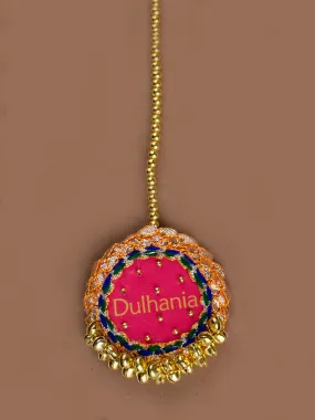 Dulhania Gota Patti Embroidered Maang Tikka