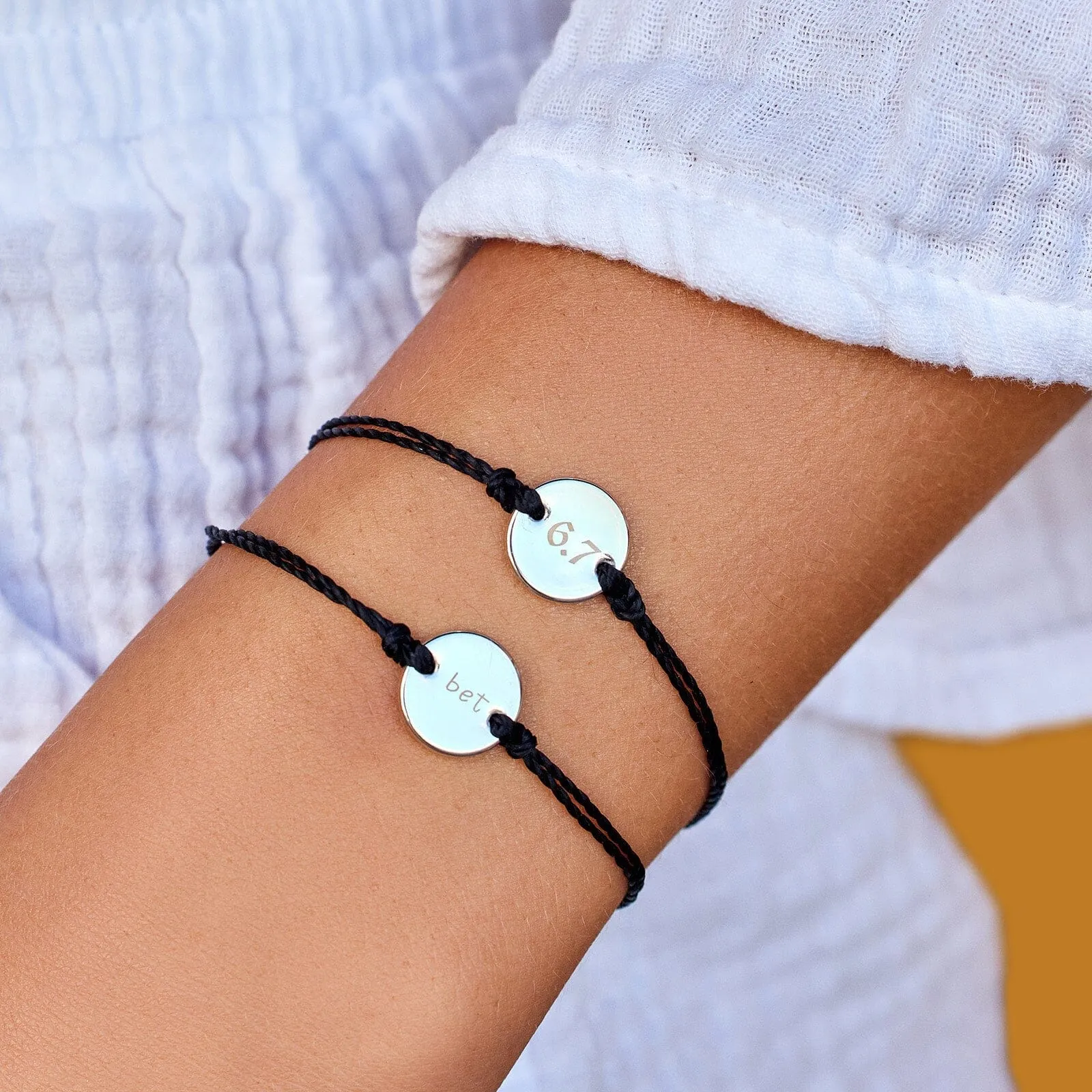 Engravable Coin Bracelet