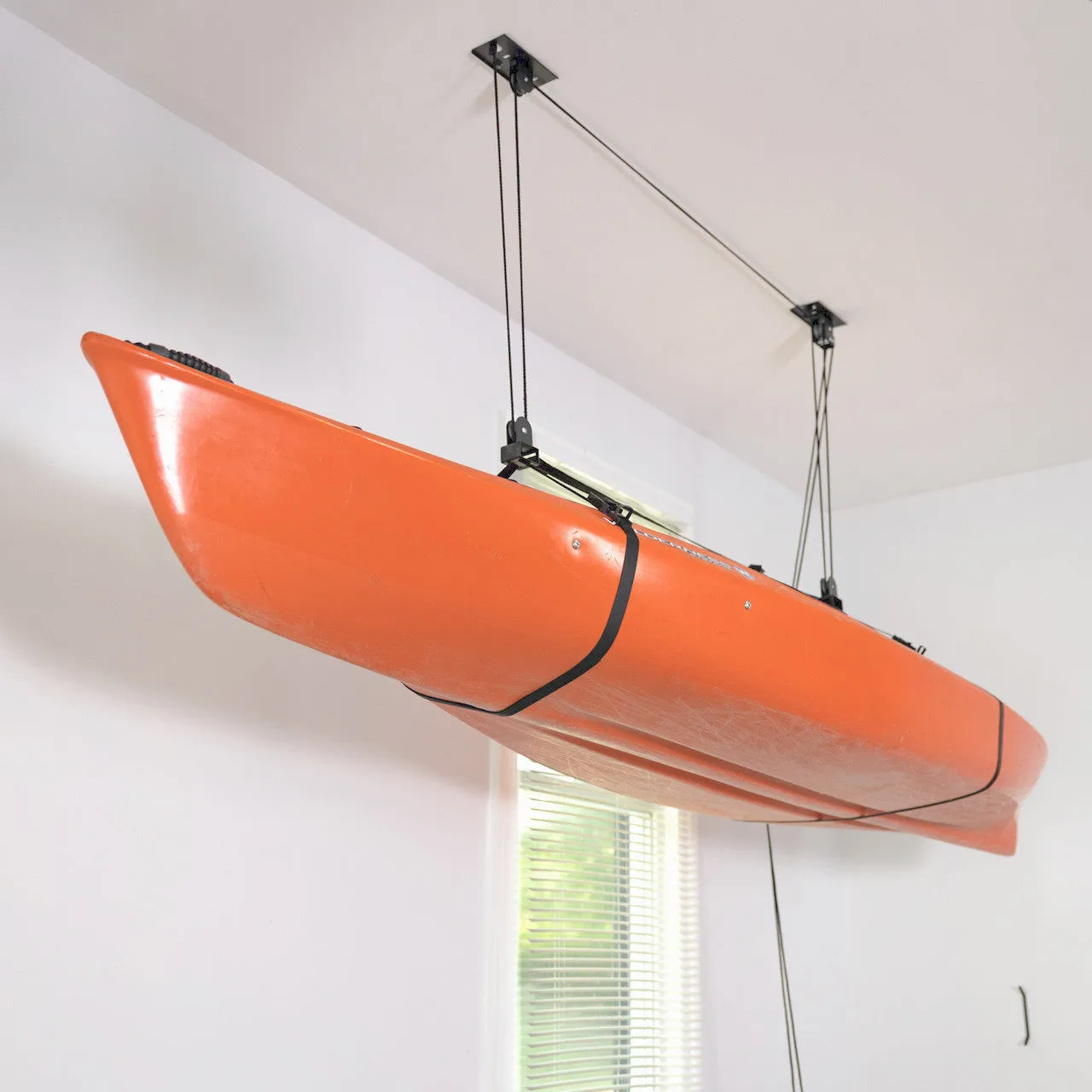 Essential Kayak Garage Ceiling Storage Hoist | Holds up to 150 lbs