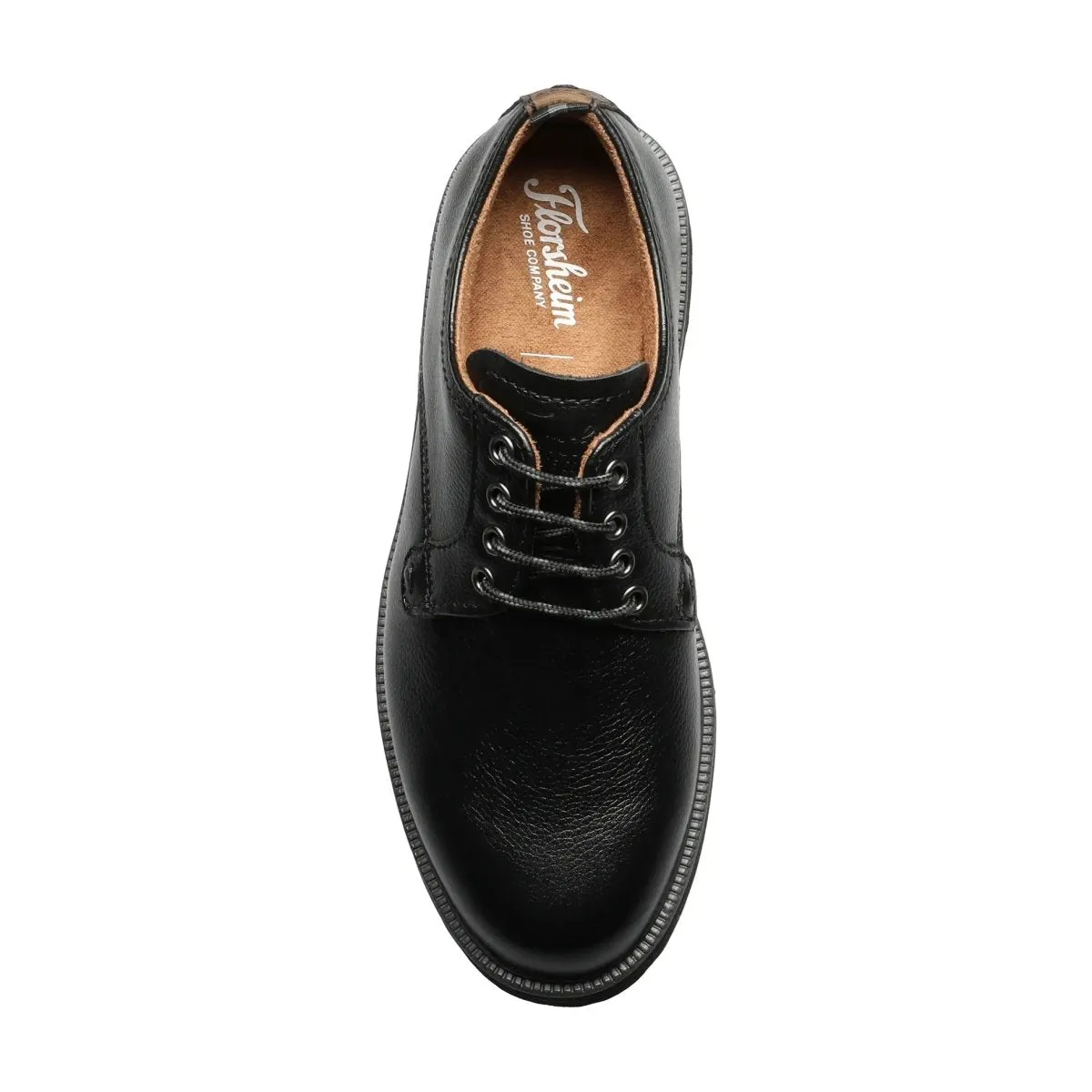 Florsheim Boy's PS (Preschool) Supacush Jr. Plain Toe Oxford Black