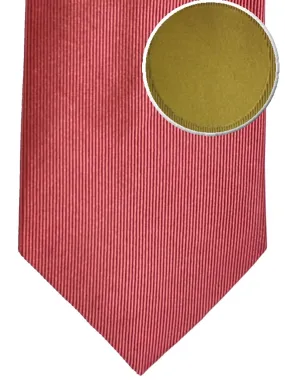 Gene Meyer Silk Tie Pink Olive Dots FINAL SALE