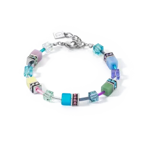 GeoCUBE® Iconic bracelet silver-ice pastels