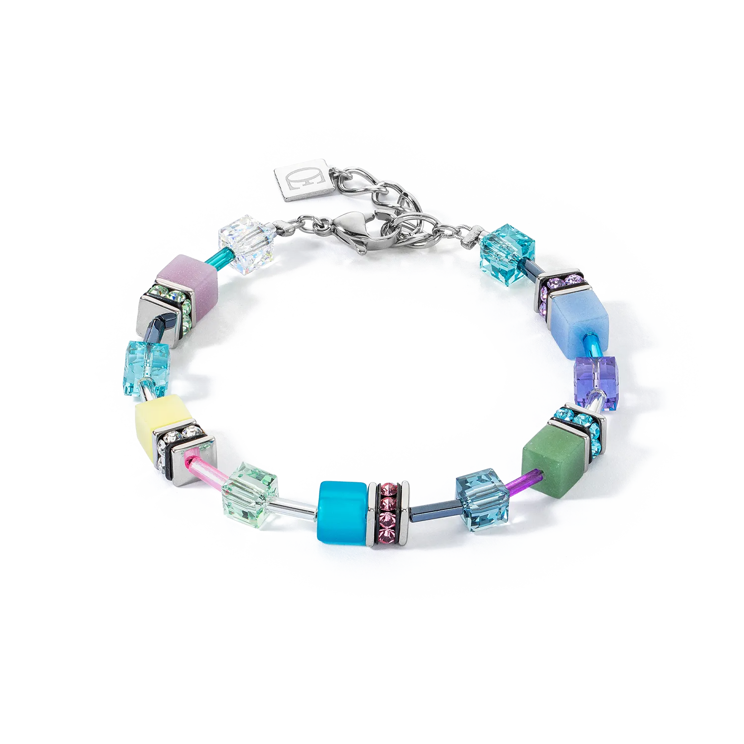 GeoCUBE® Iconic bracelet silver-ice pastels